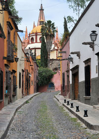 Street amidst buildings in town