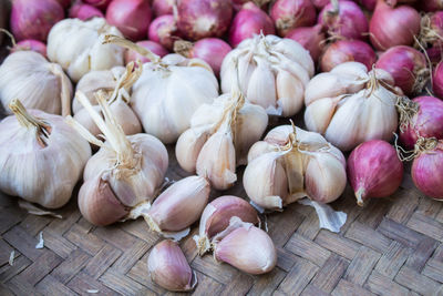 Full frame shot of onions