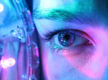 Close-up portrait of human eye