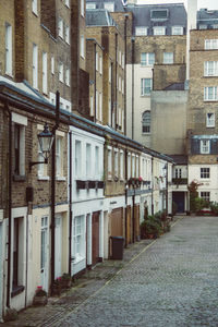 View of residential buildings in city