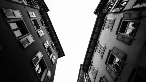 Low angle view of buildings against sky