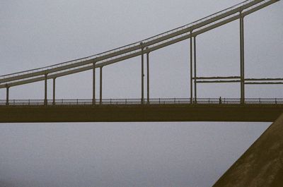 Bridge over river against clear sky