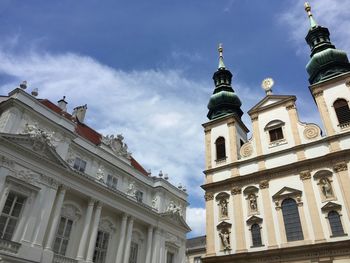 Low angle view of building against sky