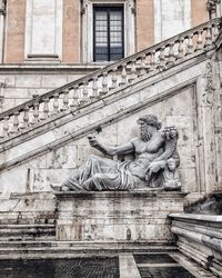 Low angle view of statue