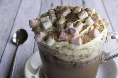 Close-up of sweet food on table