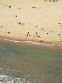 People enjoying on beach