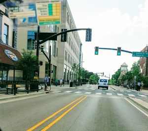 View of city street