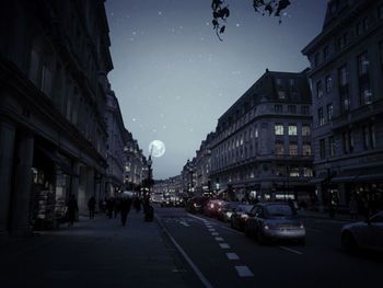 City street at night
