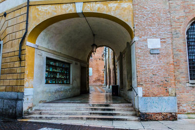 Entrance of building