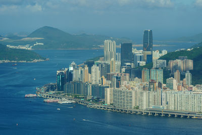 View of city at waterfront