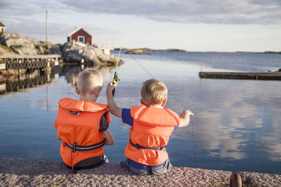 Boys fishing