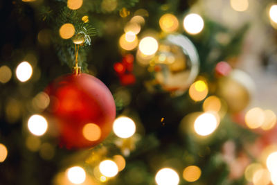 Close-up of christmas decorations