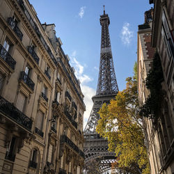 Low angle view of buildings against sky