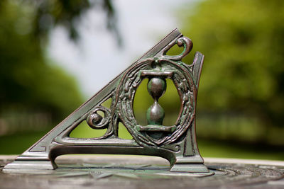 Close-up of sundial