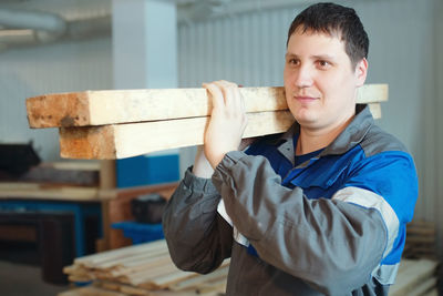 Portrait of a man working