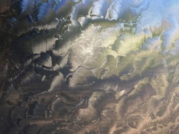 Full frame shot of textured glass window