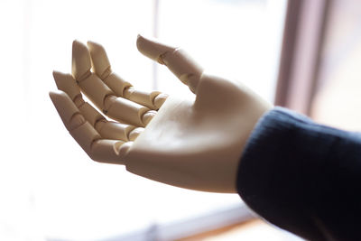 Close-up of robot hand