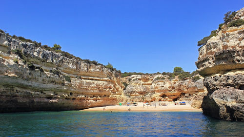 Fontainhas bay and beach, algarve coast