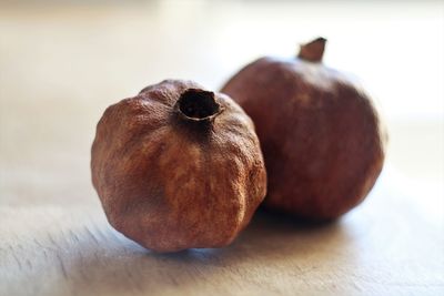 Close-up of apple on table