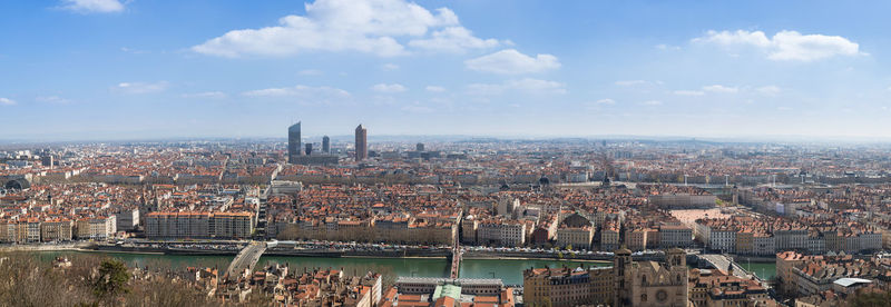 Aerial view of cityscape