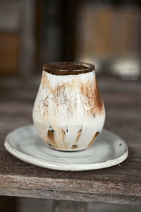 Close-up of coffee on table