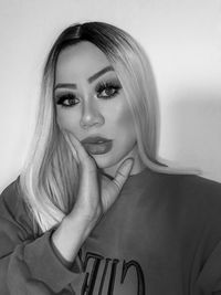 Portrait of a beautiful young woman