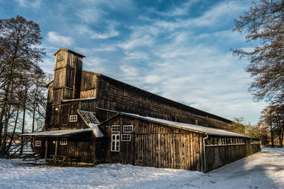 The old klostermølle at lake mossø, voerladegård, skanderborg, denmark