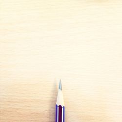 Close-up of pencil on table