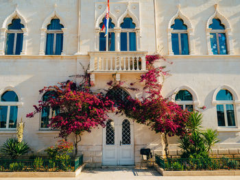 Facade of historic building