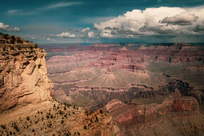 Aerial view of landscape against sky