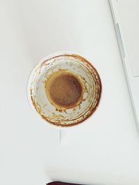 Close-up of food over white background