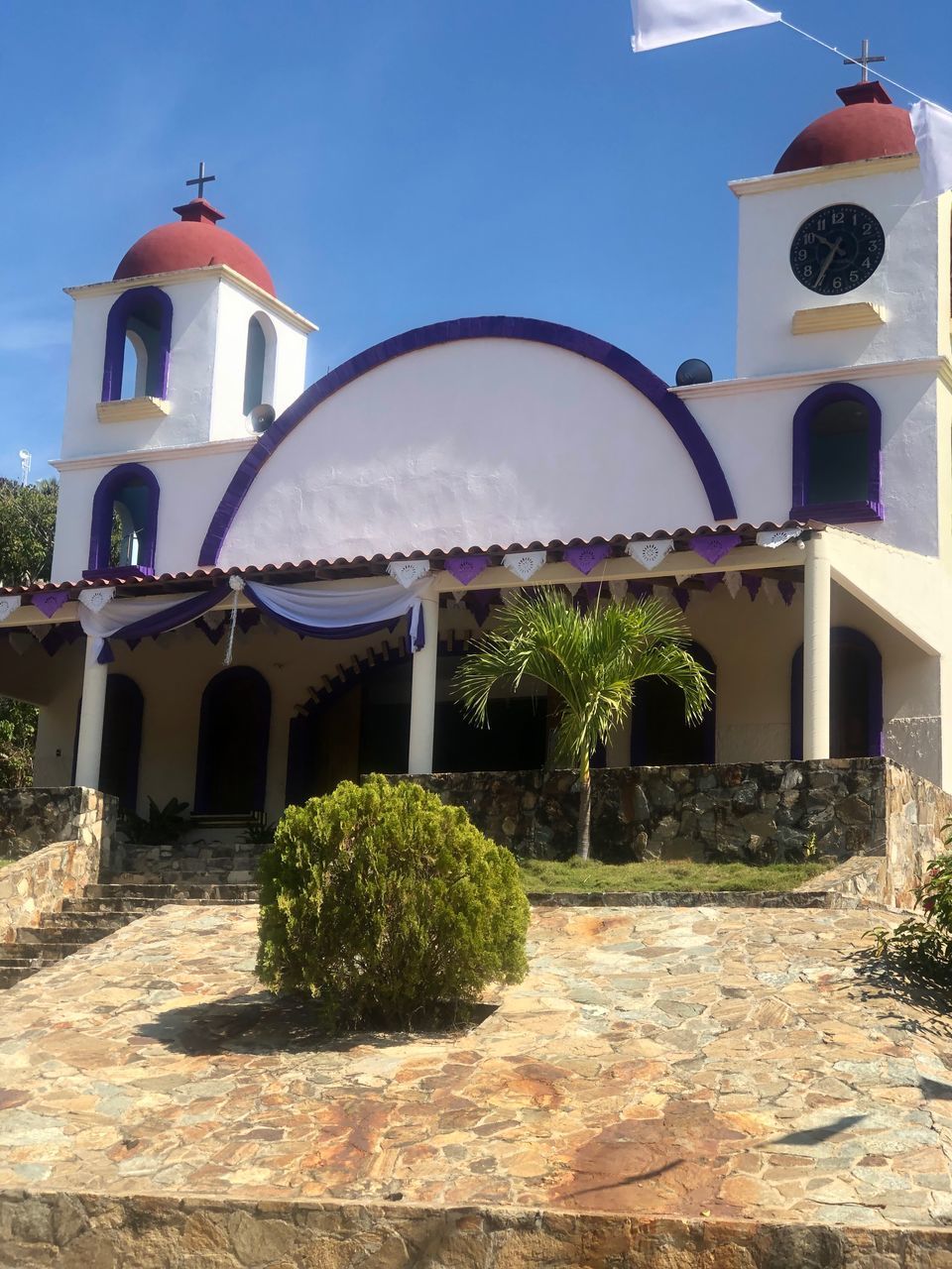 VIEW OF TEMPLE AGAINST BUILDING