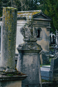 Statue in cemetery