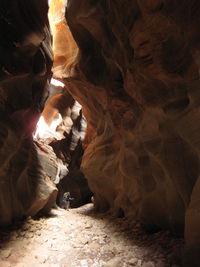 Rock formations in cave