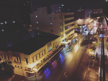 City street at night