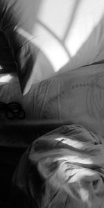 Digital composite image of man sleeping on bed