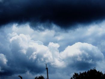 Low angle view of cloudy sky