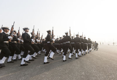 Army soldiers during parade