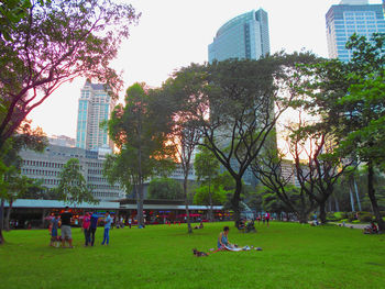 People in park