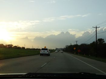 Road passing through highway