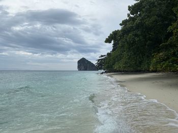 Scenic view of sea against sky