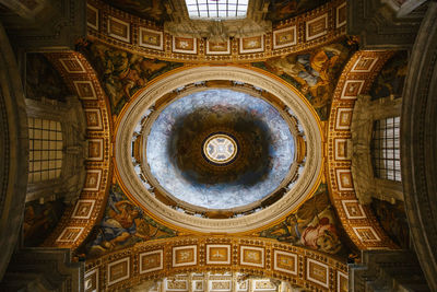 Low angle view of dome of building