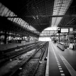 Railroad station platform