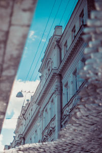 Low angle view of building against sky