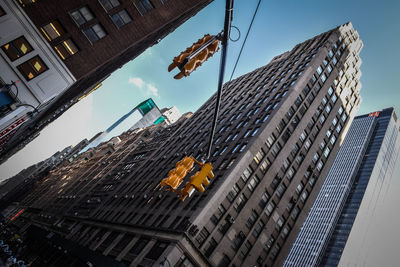 Low angle view of buildings against sky