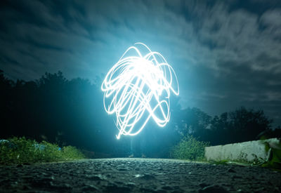 Light graffiti slow shutter speed