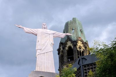 Low angle view of historical building against sky