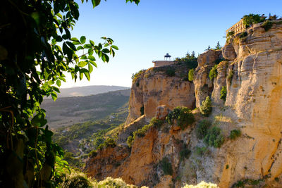 Scenic view of mountain against sky