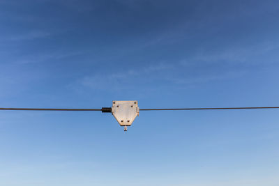 Low angle view of blue sky