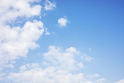 Low angle view of clouds in sky